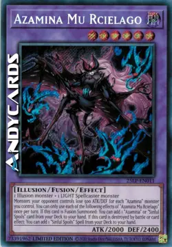 AZAMINA MU RCIELAGO • Segreta • 25LP EN011 • Lim • Yugioh! • ANDYCARDS - Image 1