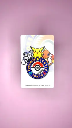 POKEMON CENTER Tokyo exclusive Phone card - Pikachu Charmander Poliwhirl 1998 - Image 1
