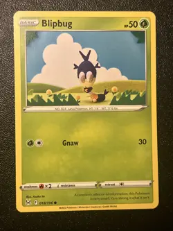 Blipbug 018/196 NM Non Holo Cute Asako Ito Crocheted Art Pokemon Card! - Image 1