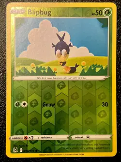 Blipbug 018/196 NM Reverse Holo Cute Asako Ito Crocheted Art Pokemon Card! - Image 1