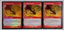 MTG MS2 Velukan Dragon 3 card set No.PM858 - Image 1
