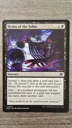 x4 Hymn of the Faller (U) #107 Edge of Eternities MTG Near Mint - Image 1