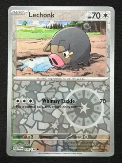 Lechonk 156/198 Pokemon Scarlet & Violet Base Set Reverse Holo - Image 1