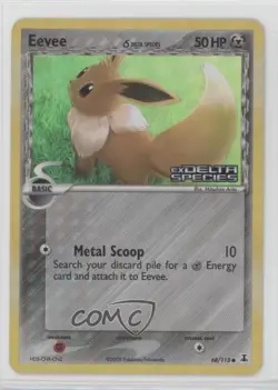 Eevee Reverse Foil Pokemon EX Delta Species #68 2005 - Image 1