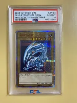 PSA 10 Blue Eyes White Dragon 20th 2018-JPP01 YuGiOh Card From Original Owner - Image 1