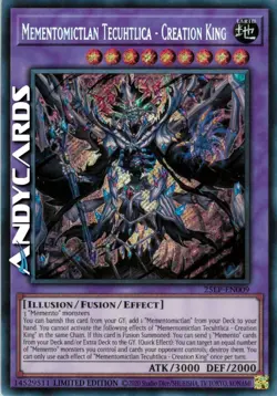 MEMENTOMICTLAN TECUHTLICA - CREATION KING • Segreta • 25LP EN009 • Lim • Yugioh! - Image 1