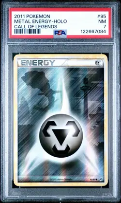 METAL ENERGY 95/95 PSA 7 CALL OF LEGENDS HOLO POKEMON CARD ENGLISH - Image 1