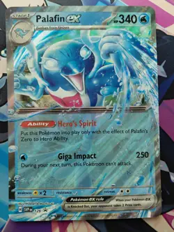 Pokemon TCG Palafin Black Star Promo Card SVP126 Jumbo Oversized 2024 - Image 1