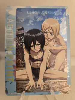 Mikasa Attack on Titan Action Point UA23BT/AOT-1-AP02 Union Arena Card Foil - Image 1