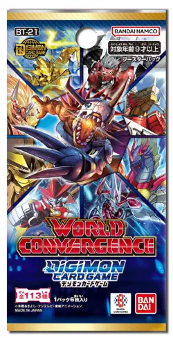 BANDAI Digimon Card Game Booster Pack WORLD CONVERGENCE [BT-21] (BOX) 24 packs i - Image 2