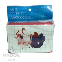 Zorua Hisuian Zorua card storage Pokemon TCG double deck case Japan Kawaii - Image 1