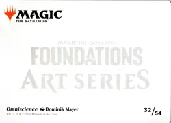 NM - Omniscience Art Card (/54) S Art Series: Foundations 32 - Image 2