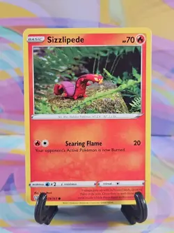 Pokemon TCG Battle Styles Card | Sizzlipede 029/163 Common - Image 1