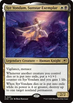 MTG Foil - Syr Vondam, Sunstar Exemplar - 231 / NM / English - Image 1