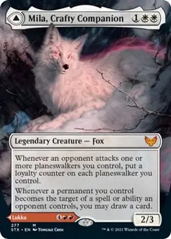 MTG Foil - Mila, Crafty Companion (Borderless) - 277 / NM / English - Image 1