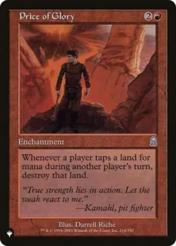 Price of Glory - Near Mint MTG The List - Image 1