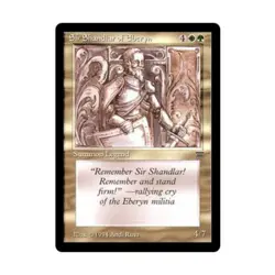 WOTC MtG Legends Sir Shandlar of Eberyn (U) EX - Image 1