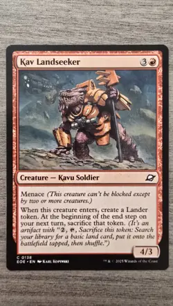 x4 Kav Landseeker (C) #138 Edge of Eternities MTG Near Mint - Image 1