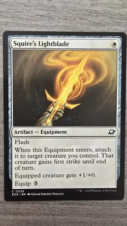 x4 Squire's Lightblade (C) #36 Edge of Eternities MTG Near Mint - Image 1