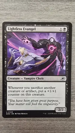 x4 Lightless Evangel (U) #109 Edge of Eternities MTG Near Mint - Image 1
