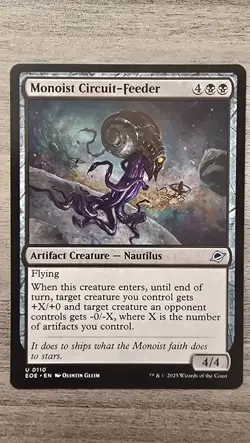 x4 Monoist Circuit-Feeder (U) #110 Edge of Eternities MTG Near Mint - Image 1