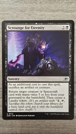 x4 Scrounge for Eternity (U) #114 Edge of Eternities MTG Near Mint - Image 1