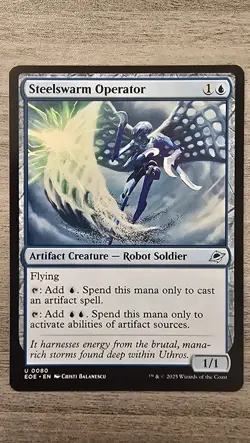 x4 Steelswarm Operator (U) #80 Edge of Eternities MTG Near Mint - Image 1