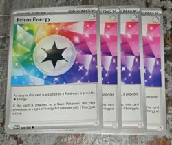 4x Prism Energy 086/086 x4 - Black Bolt - Pokemon Playset NM - Image 1