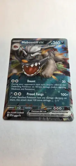 Pokemon Scarlet & Violet Black Star Promo - Mabosstiff ex SVP 086 - Image 1
