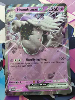 Pokemon TCG Houndstone EX SVP162 Black Star Promo Jumbo Oversized 2024 - Image 1