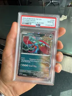 2024 POKEMON temporal forces cosmos galaxy holo blister 109 ROARING MOON PSA 10 - Image 1