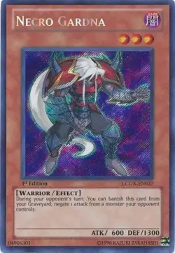 Necro Gardna [LCGX-EN027] Secret Rare Lightly Played Unlimited - Yugioh single - Image 1