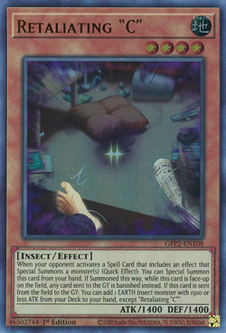 Retaliating C [GFP2-EN108] Ultra Rare Lightly Played 1st Edition - Yugioh single - Image 1