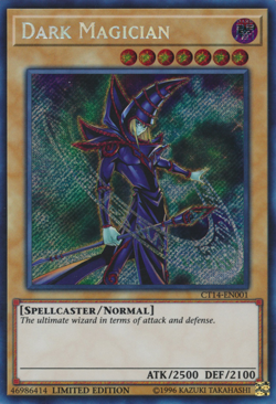 Dark Magician [CT14-EN001] Secret Rare Lightly Played Limited - Yugioh single - Image 1