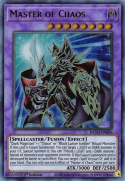 Master of Chaos [BACH-EN036] Ultra Rare Near Mint 1st Edition - Yugioh single - Image 1