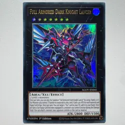 Full Armored Dark Knight Lancer - AGOV-EN041 | 1st Edition Ultra Rare NM YuGiOh - Image 1