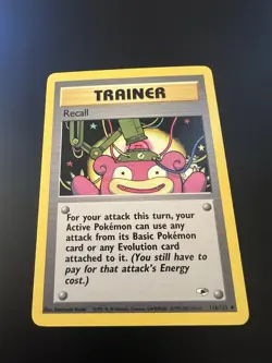 Recall 116/132 Gym Heroes Unlimited 2000 Pokemon Card Uncommon NM - Image 1