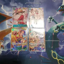 One Piece Card SEC Luffy, Sabo SEC Parallel Luffy, Ace - Image 1