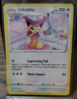 2x Pokemon Darkness Ablaze Delcatty Rare Card 142/189 Pack Fresh! Near Mint! - Image 1