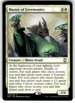 Master of Ceremonies Commander: Streets of New Capenna Regular MTG NM - Image 1