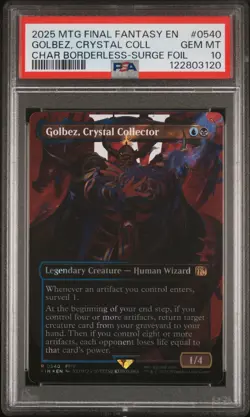 2025 MTG FINAL FANTASY #0540 GOLBEZ, CRYSTAL COLLECTOR PSA 10 - Image 1