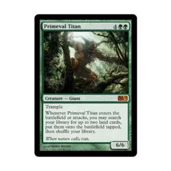 WOTC MtG M11 Primeval Titan (MR) NM - Image 1