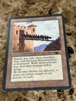 BATTERING RAM Magic the Gathering MTG Antiquities HP - Image 1