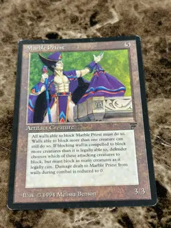 MARBLE PRIEST Magic the Gathering MTG Legends HP - Image 1