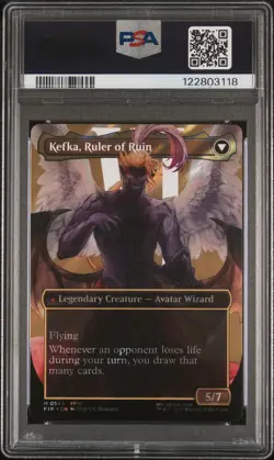 2025 MTG FINAL FANTASY #0543 KEFKA, COURT MAGE/KEFKA, RULER OF RUIN PSA 9 - Image 2