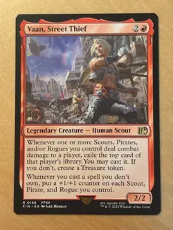 MTG Magic the Gathering Vaan, Street Thief Final Fantasy NM - Image 1