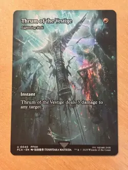 MTG Magic Gathering Thrum of the Vestige Lightning Bolt Showcase Final Fantasy - Image 1