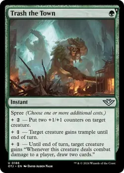 Trash the Town - Near Mint MTG Outlaws of Thunder Junction - Image 1