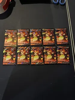 10 Lance's Charizard V SWSH133 Holo Black Star Promo Celebrations Pokemon - Image 1