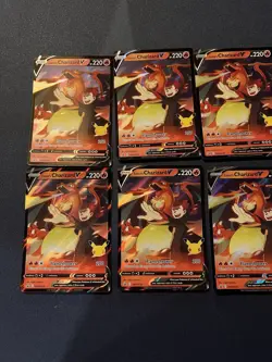 10 Lance's Charizard V SWSH133 Holo Black Star Promo Celebrations Pokemon - Image 2